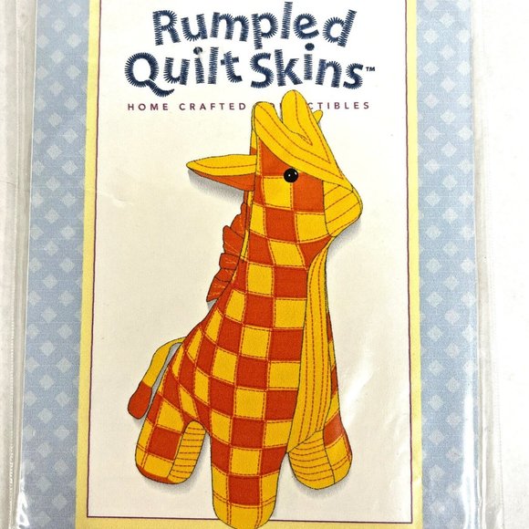 Rumples Quilt Skins Giraffe Sewing Pattern 2005 Stuffed Animal 14 IN Toy Stuffie - Picture 1 of 4